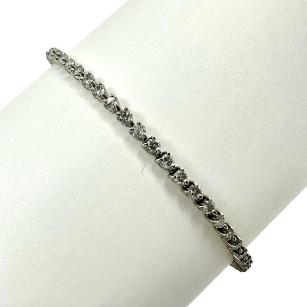 テニスデザイン ダイヤモンド 計2.00ct ブレスレット Pt850プラチナ