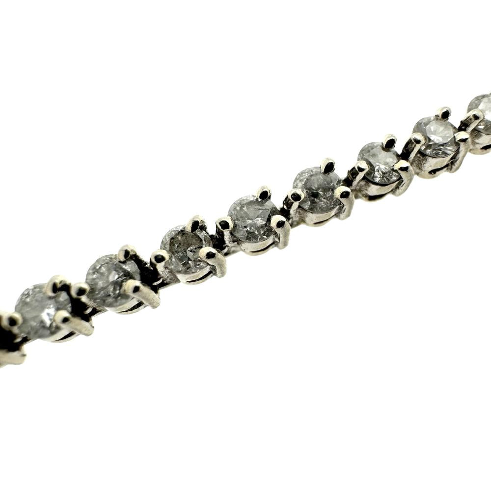 Pt850 ダイヤモンド1.8ctブレスレット テニスデザイン ダイヤモンド 計2.00ct ブレスレット Pt850プラチナ