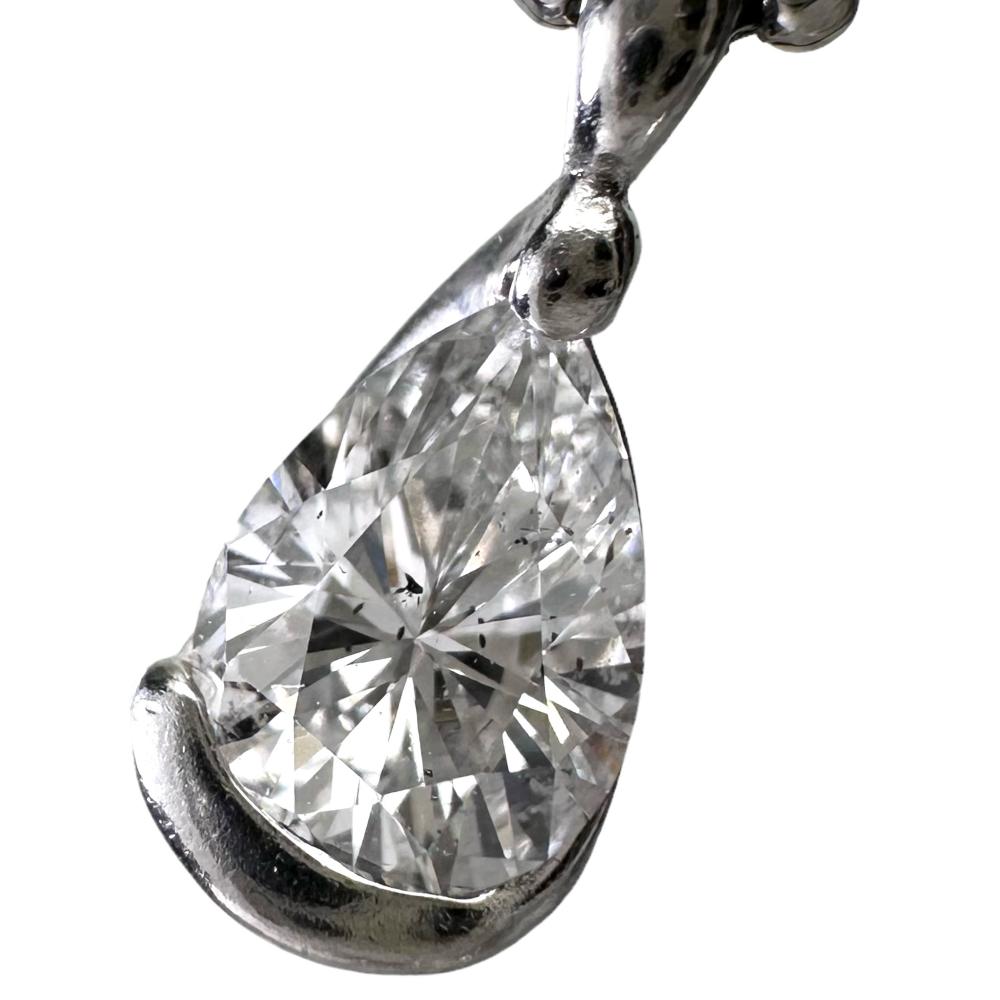 【最終値下げ】純プラチナ Pt900 Pt850 ダイヤモンド ネックレス ダイヤモンド (推定L-SI2) 0.606ct ネックレス Pt900プラチナ/Pt850