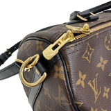 【LOUIS VUITTON/ルイ・ヴィトン】 スピーディ・バンドリエール30 マイLVワールドツアー モノグラムマカサー M43231 2WAY ハンド＆ショルダー ステッカー入 ボストンバッグ PVC/レザー ブラウン/ブラック ユニセックス【中古】【真子質店】【GD】




【IDxx】