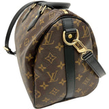 【LOUIS VUITTON/ルイ・ヴィトン】 スピーディ・バンドリエール30 マイLVワールドツアー モノグラムマカサー M43231 2WAY ハンド＆ショルダー ステッカー入 ボストンバッグ PVC/レザー ブラウン/ブラック ユニセックス【中古】【真子質店】【GD】




【IDxx】
