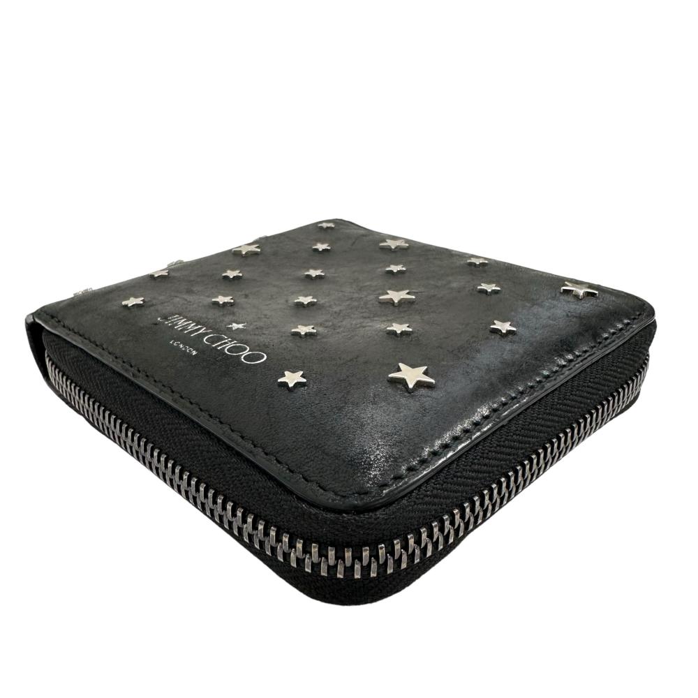 Jimmy Choo 二つ折り財布 JIMMY CHOO ジミーチュウ 財布 二つ折り MARK UUF/BLK/SLV | TTJ