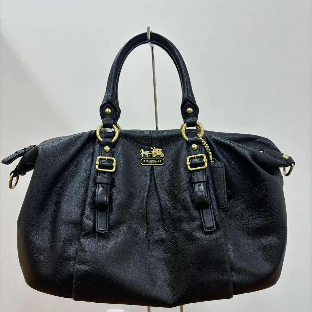 COACH/コーチ】 21222 マディソン ハンドバッグ レザー ブラック