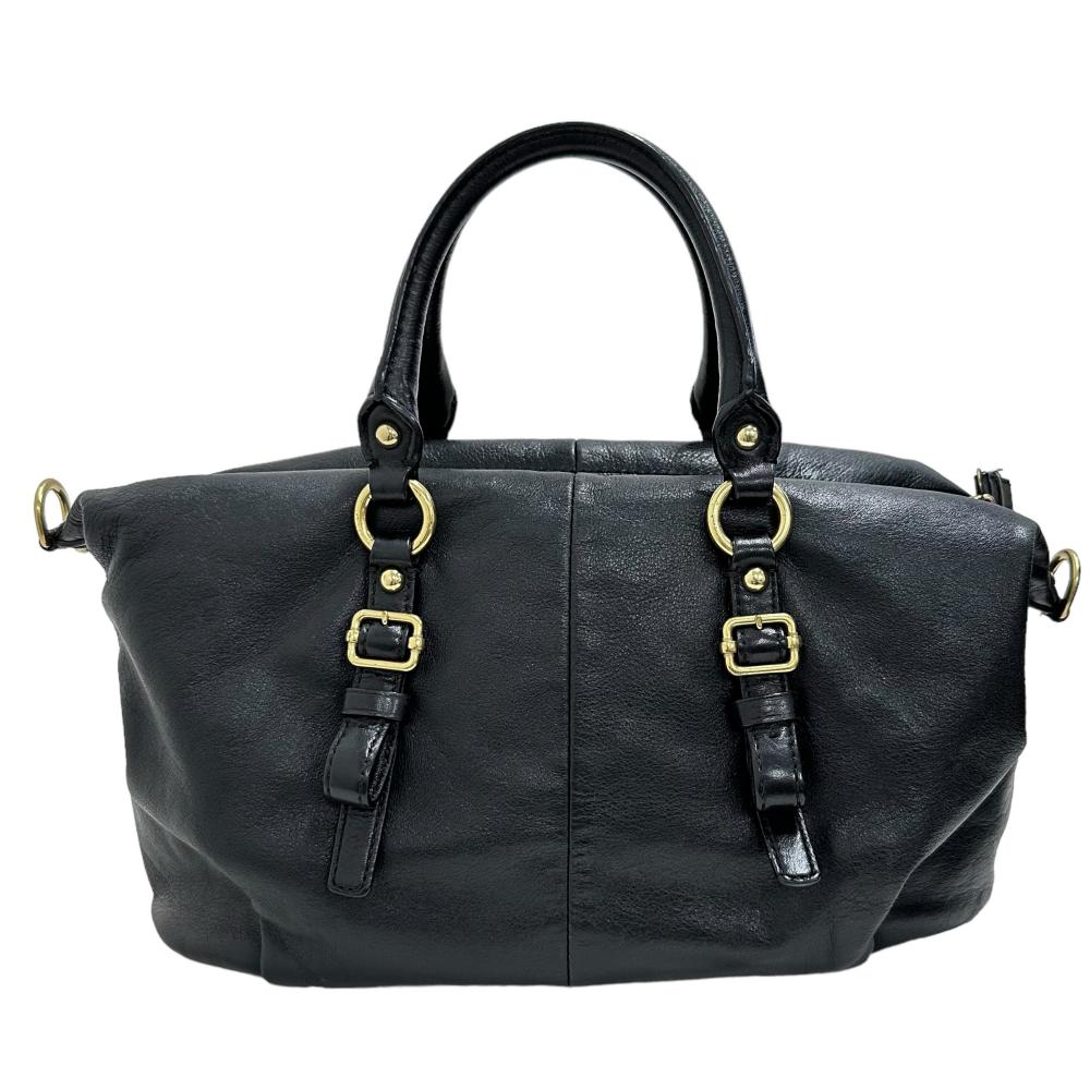 COACH/コーチ】 21222 マディソン ハンドバッグ レザー ブラック