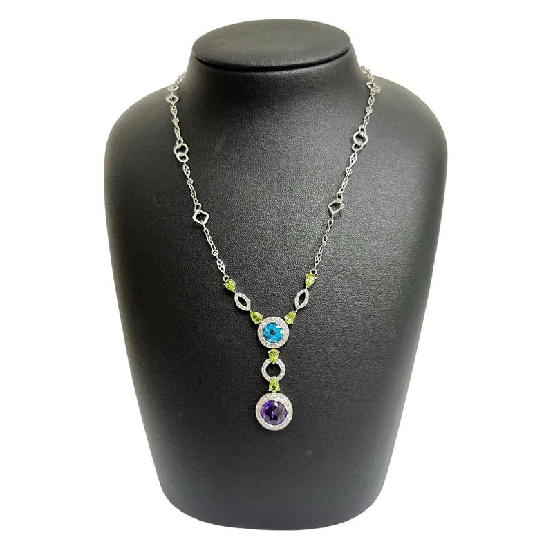 アメジスト/ブルートパーズ/ペリドット 計9.00ct ダイヤモンド 計0.55ct ネックレス K18WGホワイトゴールド 18金 13.3g 45cm レディース
【中古】【真子質店】【NN】




【IDKx】