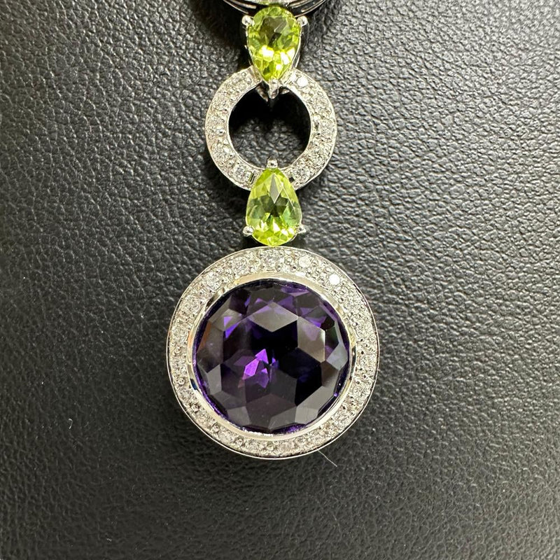 アメジスト/ブルートパーズ/ペリドット 計9.00ct ダイヤモンド 計0.55ct ネックレス K18WGホワイトゴールド 18金 13.3g 45cm レディース
【中古】【真子質店】【NN】




【IDKx】