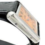 【CARTIER/カルティエ】 マストタンク 2003年クリスマス限定 W1017654 腕時計 シルバー925/レザー クオーツ オレンジ文字盤/市松模様/ブラック革（社外） レディース
【中古】【真子質店】【GD】




【IDxx】