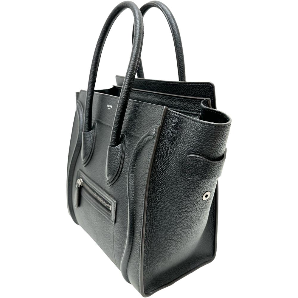 【CELINE/セリーヌ】 ラゲージ マイクロショッパー 189793DRU ハンドバッグ レザー 黒 レディース【中古】【真子質店】【GD】【Ixxx】 CELINE/セリーヌ】 ラゲージ マイクロショッパー 189793DRU