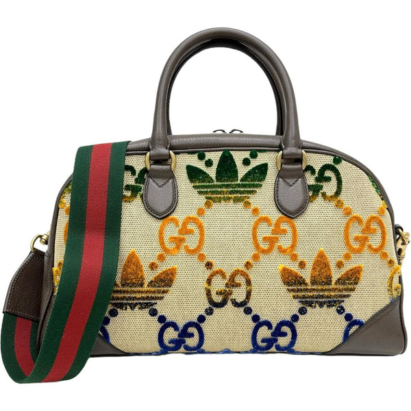 【GUCCI/グッチ】 トレフォイル ダッフルバッグ 702400 GUCCI×adidas  2WAYハンドバッグ/ボストン ショルダーバッグ キャンバス ベージュ/マルチカラー レディース【中古】【真子質店】【GD】




【IYxx】