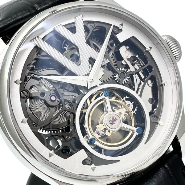 ★★最終特価品 デジール トゥールビヨン VX01 【VARTIX/バティックス】  腕時計 ステンレススチール/レザー 手巻き スケルトン文字盤/黒レザー（他社製） メンズ
【中古】【真子質店】【GD】




【TIDMo】