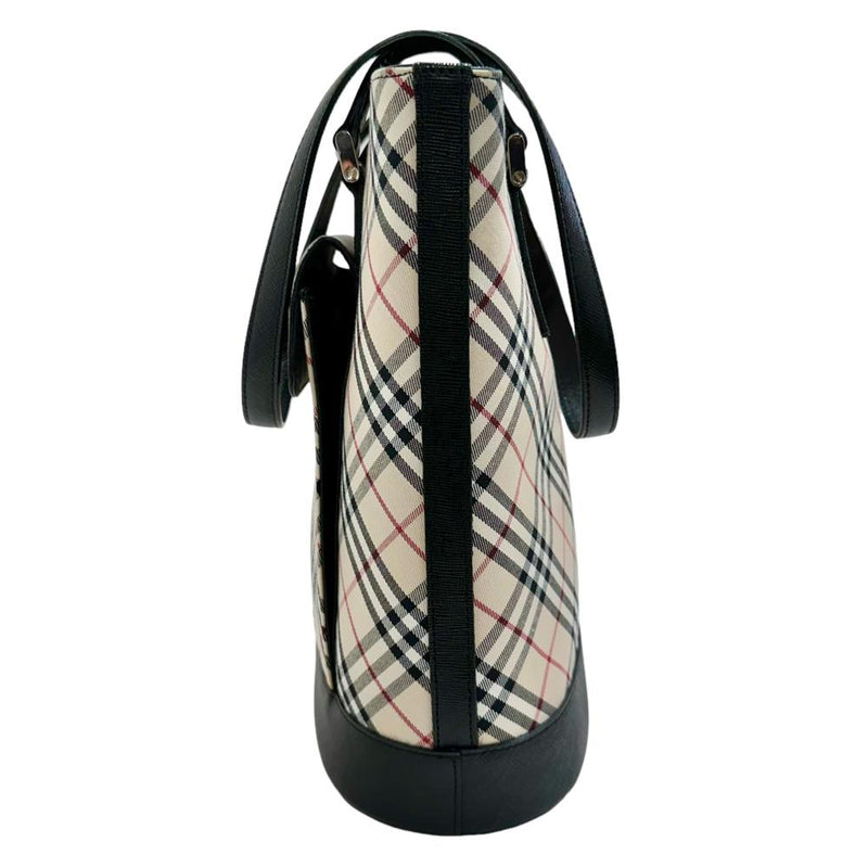 【BURBERRY/バーバリー】 チェック柄 トートバッグ キャンバス/レザー アイボリー/黒 レディース【中古】【真子質店】【GD】




【TYx】
