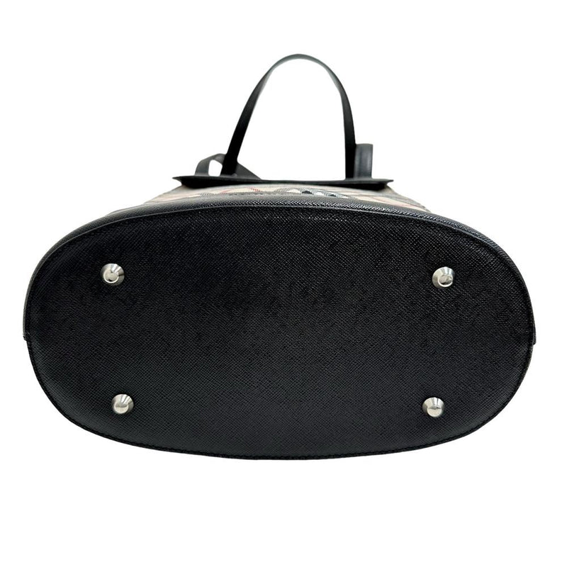 【BURBERRY/バーバリー】 チェック柄 トートバッグ キャンバス/レザー アイボリー/黒 レディース【中古】【真子質店】【GD】




【TYx】