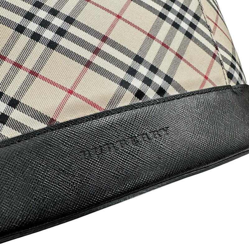 【BURBERRY/バーバリー】 チェック柄 トートバッグ キャンバス/レザー アイボリー/黒 レディース【中古】【真子質店】【GD】




【TYx】