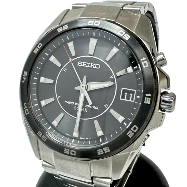 【SEIKO/セイコー】 7B42-0AH0/SBTM101 ラウンドデイト 腕時計 ステンレススチール ソーラー 黒文字盤 メンズ
【中古】【真子質店】【NN】




【YY】