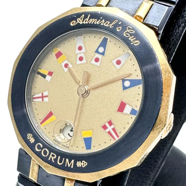 【CORUM/コルム】 アドミラルズカップ 3961021V52  腕時計 ステンレススチール/YG/イエローゴールド クオーツ ゴールド文字盤 レディース
【中古】【真子質店】【GD】




【YTK】