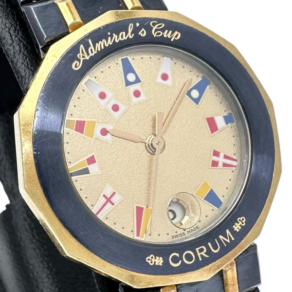 【CORUM/コルム】 アドミラルズカップ 3961021V52  腕時計 ステンレススチール/YG/イエローゴールド クオーツ ゴールド文字盤 レディース
【中古】【真子質店】【GD】




【YTK】