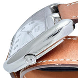 【HERMES/エルメス】 ケープコッド ドゥブルトゥール　ロング　2重巻 CT1.710 腕時計 ステンレススチール クオーツ ホワイト文字盤/ブラウン革 ボーイズ
【中古】【真子質店】【GD】




【IMoDx】