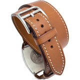 【HERMES/エルメス】 ケープコッド ドゥブルトゥール　ロング　2重巻 CT1.710 腕時計 ステンレススチール クオーツ ホワイト文字盤/ブラウン革 ボーイズ
【中古】【真子質店】【GD】




【IMoDx】