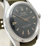 【ROLEX/ロレックス】 6580 オイスターパーペチュアル ヴィンテージ リダン文字盤 腕時計 ステンレススチール/ナイロン 自動巻き/オートマ 1936年製 ブラック文字盤/オリーブナイロン社外ベルト メンズ
【中古】【真子質店】【GD】




【IMaTx】