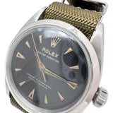 【ROLEX/ロレックス】 6580 オイスターパーペチュアル ヴィンテージ リダン文字盤 腕時計 ステンレススチール/ナイロン 自動巻き/オートマ 1936年製 ブラック文字盤/オリーブナイロン社外ベルト メンズ
【中古】【真子質店】【GD】




【IMaTx】