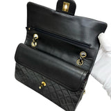 【CHANEL/シャネル】 マトラッセ WフラップWチェーン A01112 保カード＆シール有 ショルダーバッグ 2番台（1992年頃） ラムスキン ブラック/ゴールド金具 レディース【中古】【真子質店】【BL】




【TMiMox】