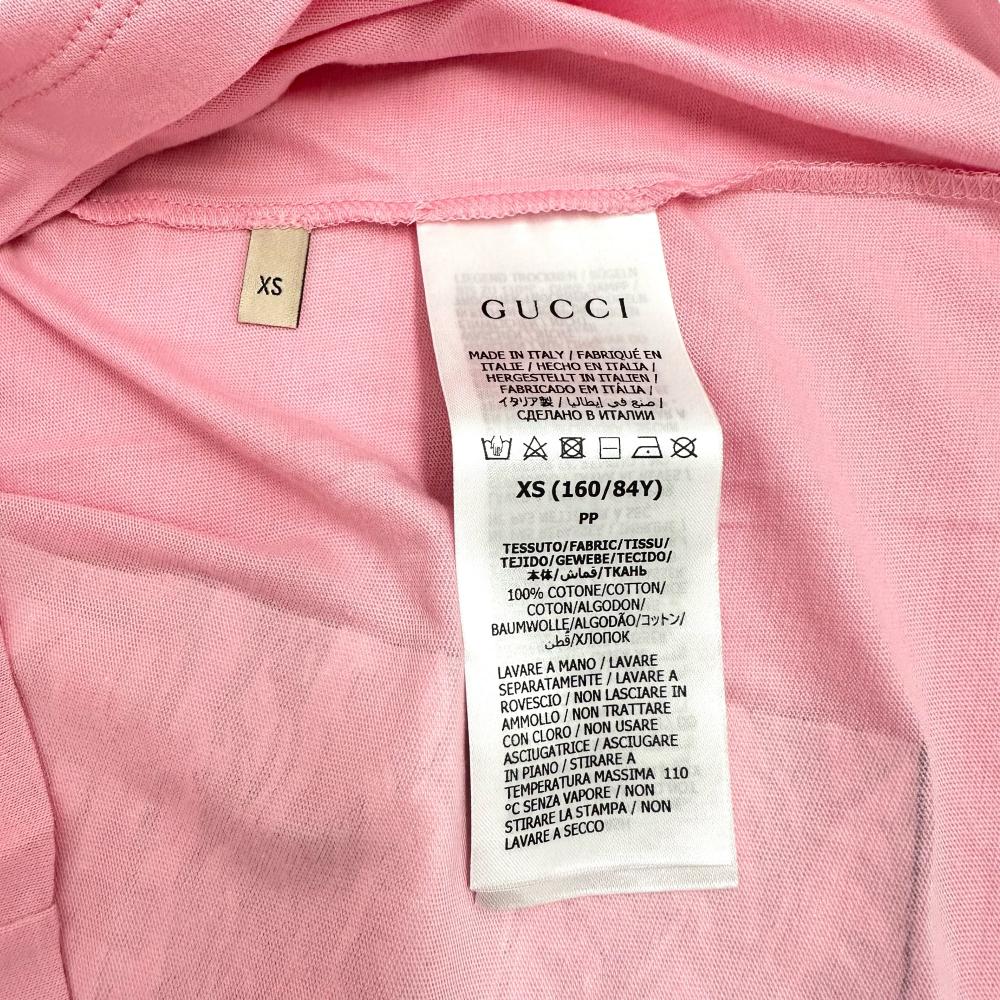GUCCI/グッチ】 ロゴ カットソー 半袖Tシャツ コットン100 