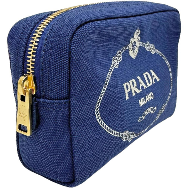 【PRADA/プラダ】 カナパポーチ 1NA693 アクセサリーポーチ    ポーチ キャンバス ブルー/ゴールド金具 レディース【中古】【真子質店】【BL】




【TMax】