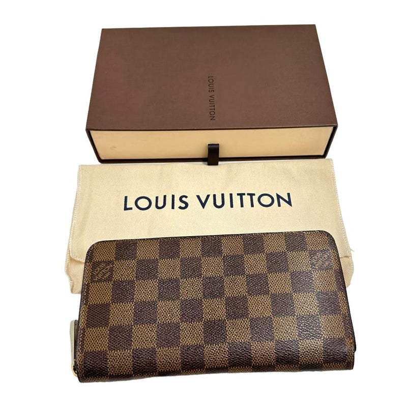 LOUIS VUITTON/ルイ・ヴィトン】 ジッピーウォレット ダミエ N60015 長財布 ダミエキャンバス ユニセックス【中古】【真 –  真子質店 PawnShopMAKO