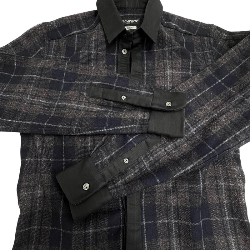 【DOLCE&GABBANA/ドルチェアンドガッバーナ】 ジャケット  長袖シャツ ウール/コットン ブルー/グレー メンズ【中古】【真子質店】【GD】




【Tx】