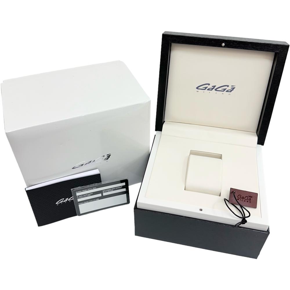 Gaga Milano/ガガミラノ】 マヌアーレ クロノ 5098 腕時計 GP/レザー