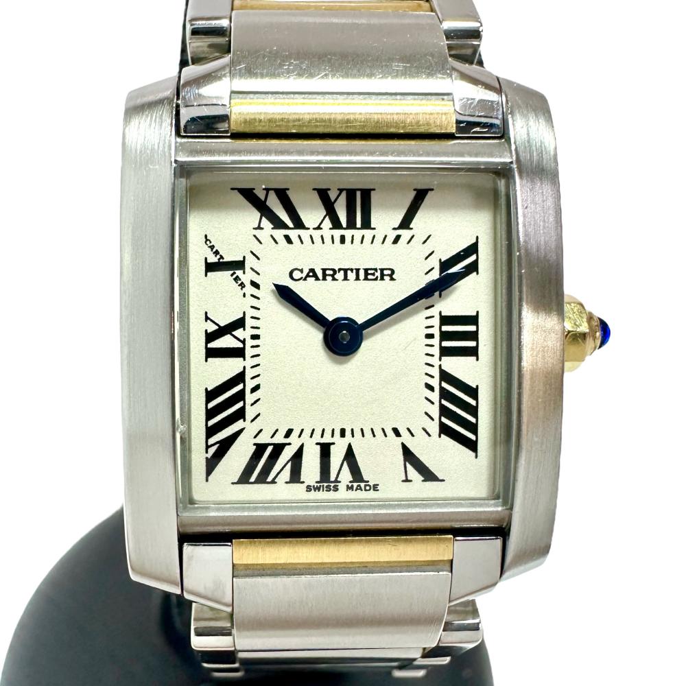 CARTIER/カルティエ】 タンクフランセーズSM W51007Q4 コンビ 腕時計