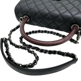 【CHANEL/シャネル】 マトラッセ ココハンドル29 A92991 2WAY ショルダーバッグ 保カード＆シール有 ハンドバッグ 23番台（2016年頃） キャビアスキン/リザード ブラック/シルバー金具 レディース【中古】【真子質店】【BL】




【MoKKMo】