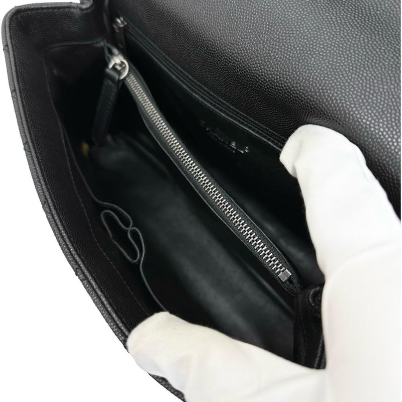 【CHANEL/シャネル】 マトラッセ ココハンドル29 A92991 2WAY ショルダーバッグ 保カード＆シール有 ハンドバッグ 23番台（2016年頃） キャビアスキン/リザード ブラック/シルバー金具 レディース【中古】【真子質店】【BL】




【MoKKMo】