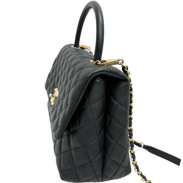 【CHANEL/シャネル】 マトラッセ ココハンドル29 A92991 2WAY ショルダーバッグ 保カード＆シール有 ハンドバッグ 25番台（2017年頃） キャビアスキン ブラック/ゴールド金具 レディース【中古】【真子質店】【BL】




【MoSxK】
