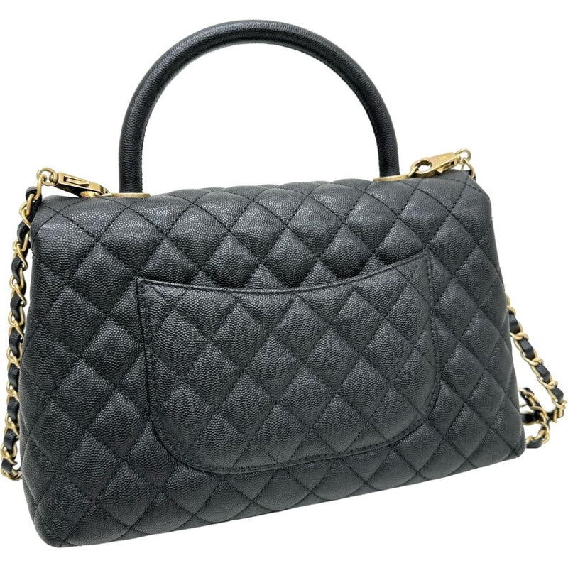 【CHANEL/シャネル】 マトラッセ ココハンドル29 A92991 2WAY ショルダーバッグ 保カード＆シール有 ハンドバッグ 25番台（2017年頃） キャビアスキン ブラック/ゴールド金具 レディース【中古】【真子質店】【BL】




【MoSxK】