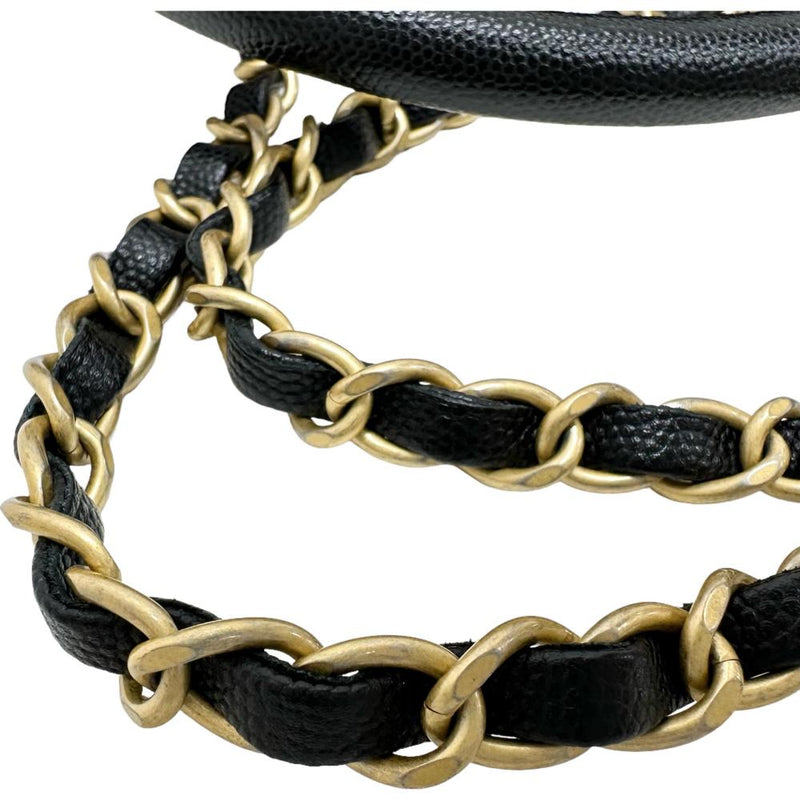【CHANEL/シャネル】 マトラッセ ココハンドル29 A92991 2WAY ショルダーバッグ 保カード＆シール有 ハンドバッグ 25番台（2017年頃） キャビアスキン ブラック/ゴールド金具 レディース【中古】【真子質店】【BL】




【MoSxK】