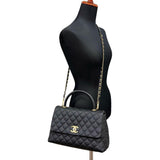【CHANEL/シャネル】 マトラッセ ココハンドル29 A92991 2WAY ショルダーバッグ 保カード＆シール有 ハンドバッグ 25番台（2017年頃） キャビアスキン ブラック/ゴールド金具 レディース【中古】【真子質店】【BL】




【MoSxK】