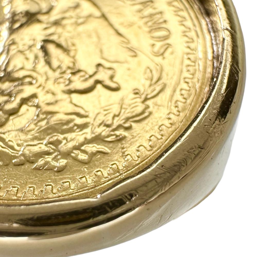 20号 メキシコ2.5ペソ金貨 リング・指輪 K18ゴールド 18金/K21.6