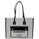 【BURBERRY/バーバリー】 フレヤトート ロゴプリント ハンドバッグ キャンバス/レザー グレー/ブラック レディース【中古】【真子質店】【BL】




【KMix】