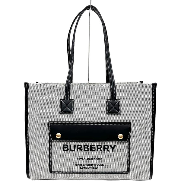【BURBERRY/バーバリー】 フレヤトート ロゴプリント ハンドバッグ キャンバス/レザー グレー/ブラック レディース【中古】【真子質店】【BL】




【KMix】