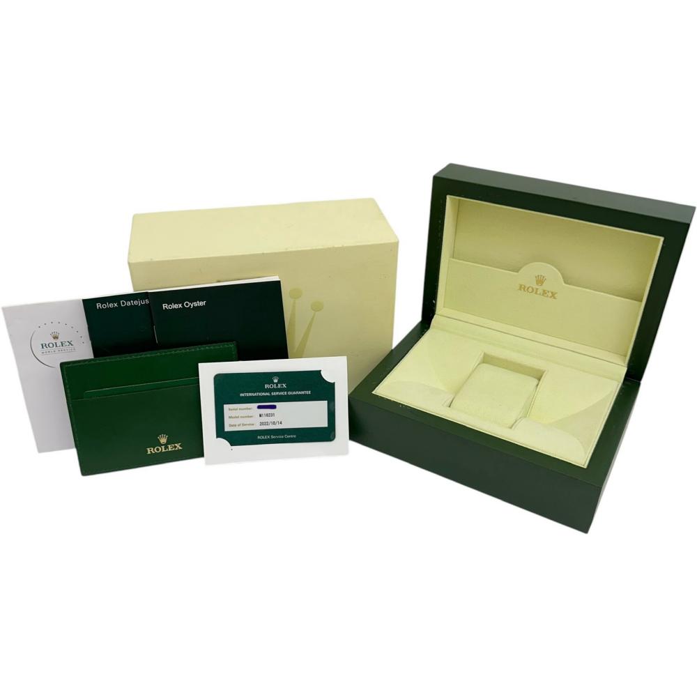ROLEX/ロレックス】 デイトジャスト 10Pダイヤモンド 116231G 黒彫コン
