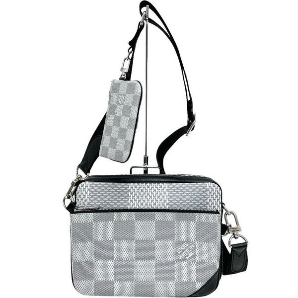 【LOUIS VUITTON/ルイ・ヴィトン】 3D トリオ メッセンジャー ダミエグラフィット ショルダーバッグ PVC/レザー アンタークティカ（グレー＆ホワイト） メンズ【中古】【真子質店】【BL】




【TMaDMa】
