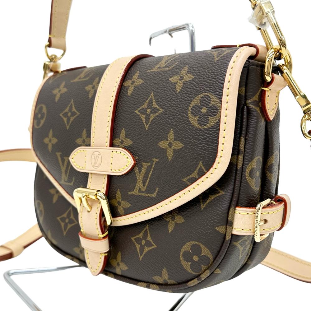 LOUIS VUITTON/ルイ・ヴィトン】 ソミュールBB モノグラム M46740 ショルダーバッグ PVC/レザー ブラウン レディ –  真子質店 PawnShopMAKO