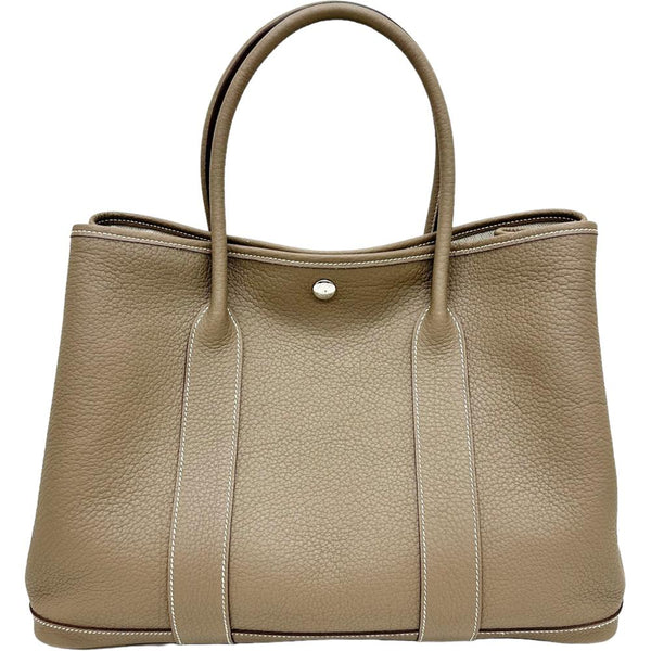 【HERMES/エルメス】 ガーデンパーティPM   /袋 ABランク箱    ハンドバッグ ネゴンダ/レザー エトゥープ（ベージュ） レディース【中古】【真子質店】【BL】




【MaTxx】