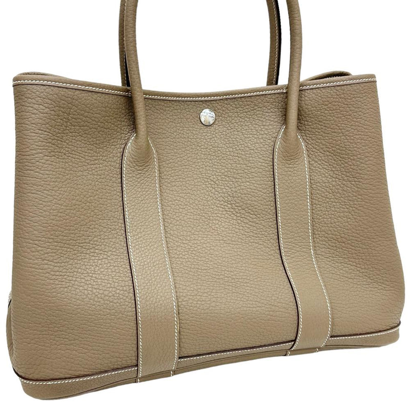 【HERMES/エルメス】 ガーデンパーティPM   /袋 ABランク箱    ハンドバッグ ネゴンダ/レザー エトゥープ（ベージュ） レディース【中古】【真子質店】【BL】




【MaTxx】