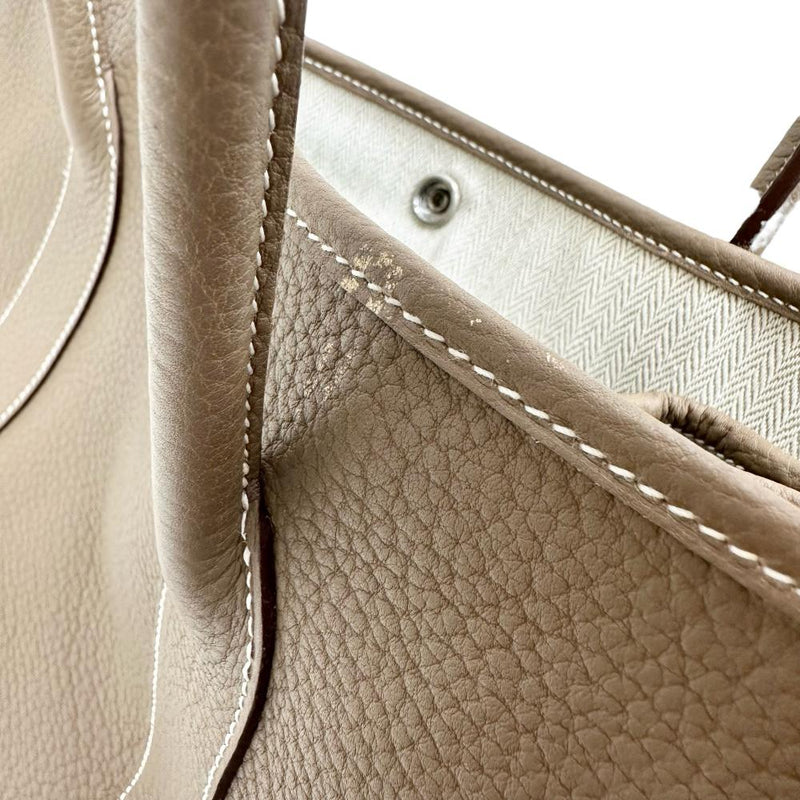 【HERMES/エルメス】 ガーデンパーティPM   /袋 ABランク箱    ハンドバッグ ネゴンダ/レザー エトゥープ（ベージュ） レディース【中古】【真子質店】【BL】




【MaTxx】