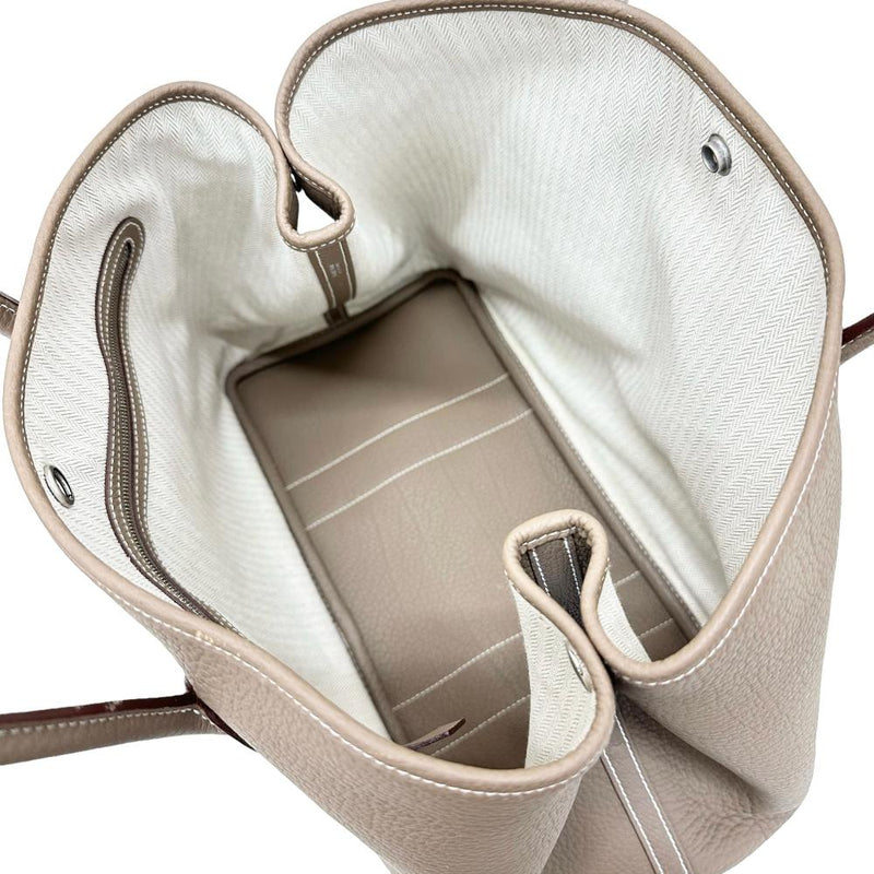【HERMES/エルメス】 ガーデンパーティPM   /袋 ABランク箱    ハンドバッグ ネゴンダ/レザー エトゥープ（ベージュ） レディース【中古】【真子質店】【BL】




【MaTxx】
