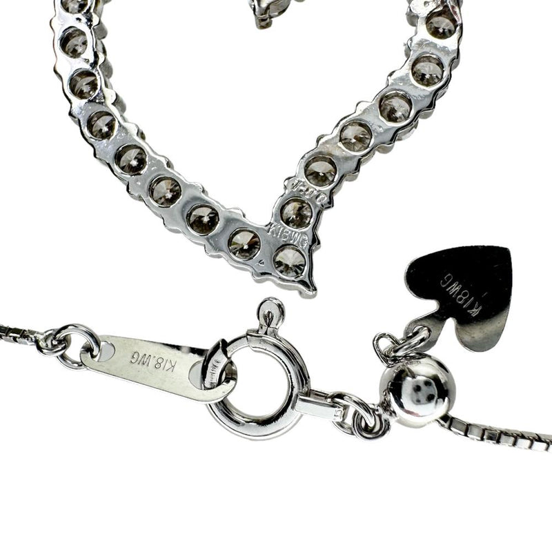 オープンハートデザイン ダイヤモンド 1.00ct ネックレス K18WGホワイトゴールド 18金 3.8g 44cm レディース
【中古】【真子質店】【NN】




【DTx】