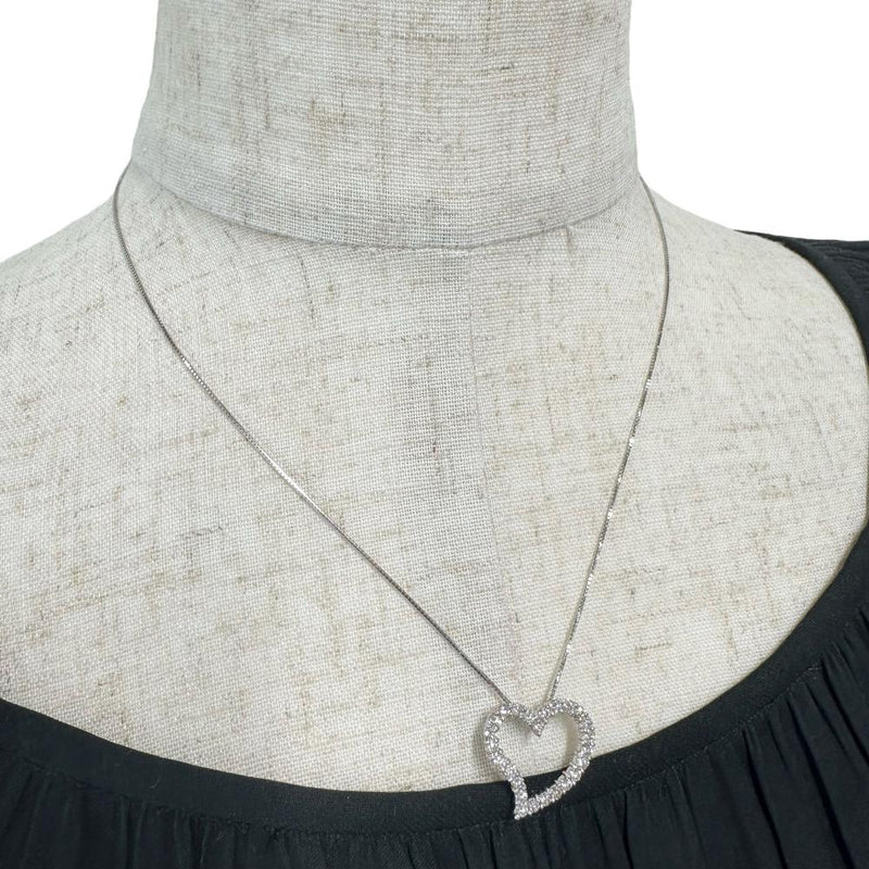 オープンハートデザイン ダイヤモンド 1.00ct ネックレス K18WGホワイトゴールド 18金 3.8g 44cm レディース
【中古】【真子質店】【NN】




【DTx】