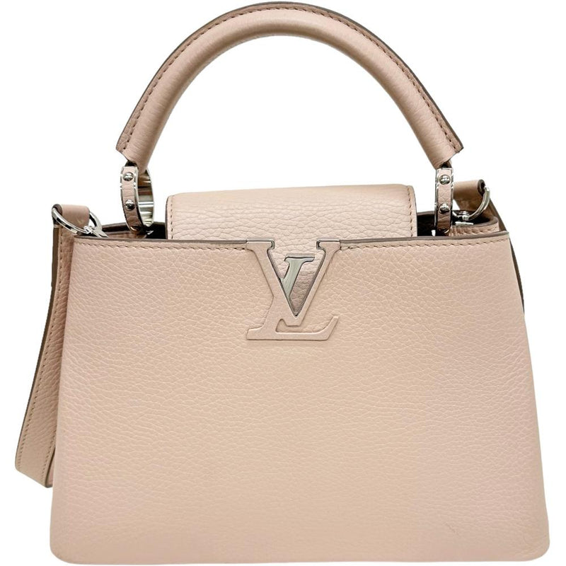 【LOUIS VUITTON/ルイ・ヴィトン】 カプシーヌBB M94635 2WAY ショルダーバッグ ハンドバッグ レザー  マグノリア（ベージュピンク）/シルバー金具 レディース【中古】【真子質店】【BL】, 【MaMoxx】